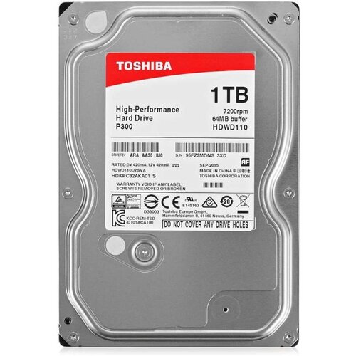 Toshiba SATA3 1TB, 7200rpm, 64MB (HDWD110UZSVA) hard disk Slike