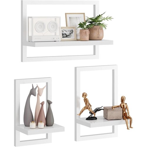 IBUYKE 3x kovinska stenska polica 40 cm Slike