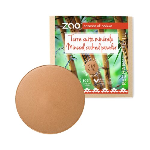 Zao Dopunski Mineral Cooked puder - 342 Copper Caramel Slike