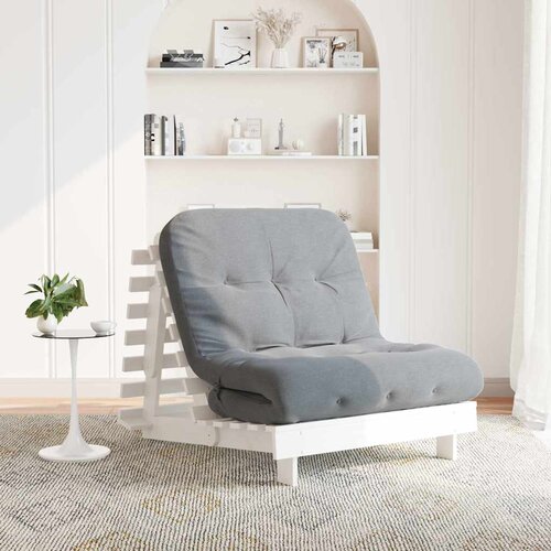  Futon na razvlačenje s madracem bijeli 80x206x11 cm borovina Cijene
