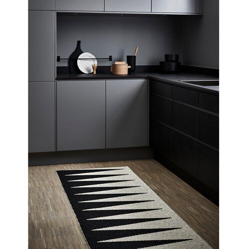 Pappelina črno-bel zunanji in notranji tekač 70x150 cm vivi black &amp;ndash; Slike