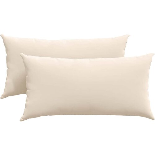  Jastučići za sofu 2 pcs Bež 80 x 40 cm tkanina Slike