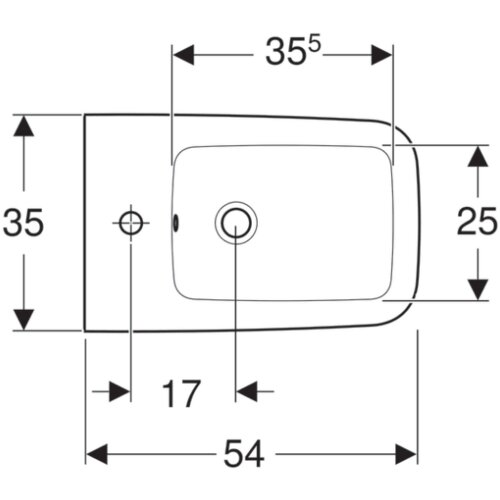 Geberit iCon Square konzolni bide 231910000 Slike