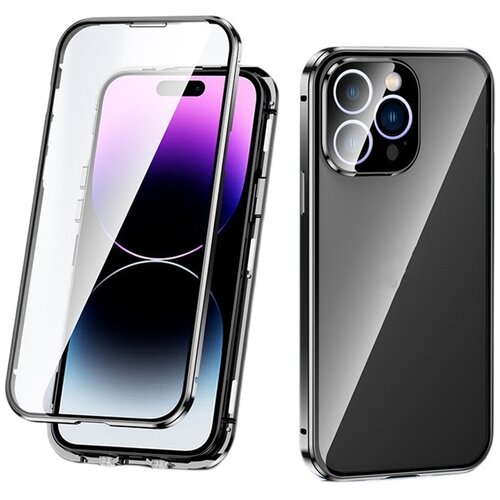 INF Etui za telefon HD z dvostransko zaponko in magnetnim odvajanjem toplote za iPhone Black iPhone 15 Pro, (21236506) Slike