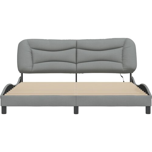  Okvir kreveta s LED-om bez madraca Hvar 180x200 cm od tkanine Slike