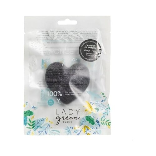 Lady Green &amp;eacute;ponge Merveilleuse konjac spužva &amp;ndash; bambusov ugljen Slike