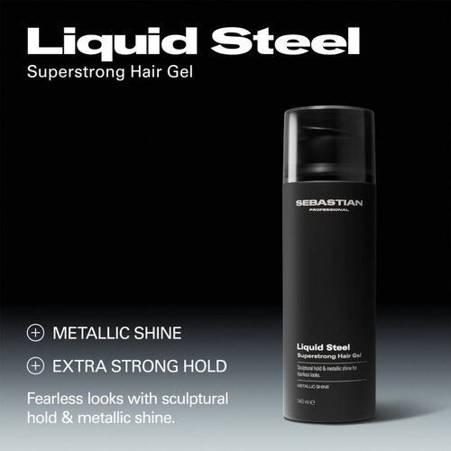 Sebastian Professional Liquid Steel gel za stiliziranje za učvr&amp;scaron;ćivanje i oblik 140 ml Slike