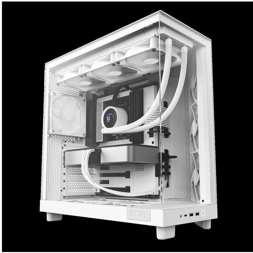 LC-Power NZXT CASE H6 FLOW WHITE mini-ITX, Micro-ATX, ATX, Mid-tower, 3x fan Cijene