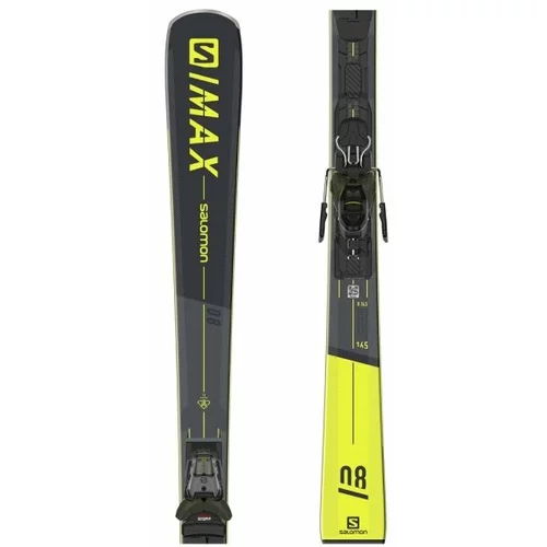 Salomon S/MAX 8 + M11 GW Skije za spust, tamno siva, veličina