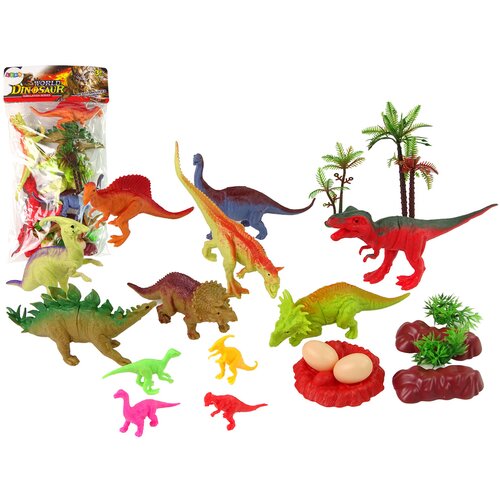  Set of Dinosaur Figures with Accessories 21 Pieces Cene