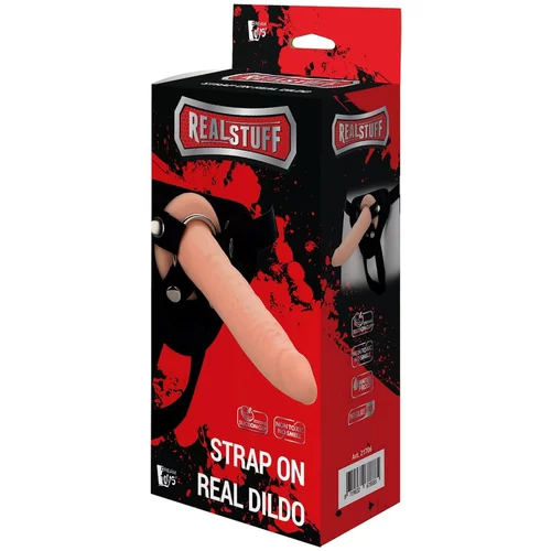 DREAMTOYS RealStuff Strap-On - ozek strap-on dildo (naravni)
