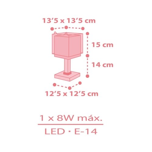Dalber 64581N - LED dečija lampica LITTLE FOX 1xG4/4W/230V ružičasta Slike