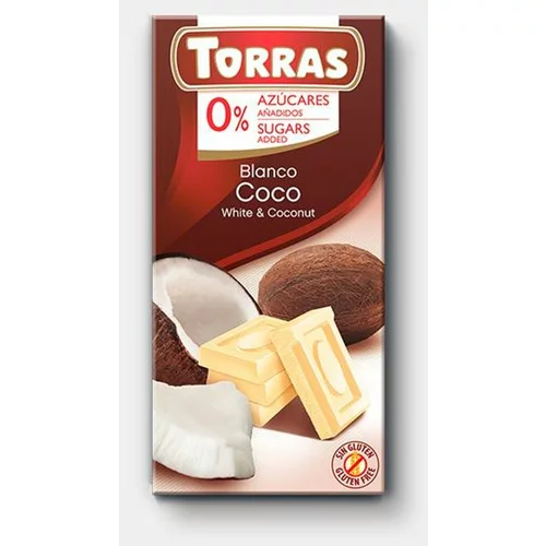 Torras Bijela čokolada s kokosom 75 G