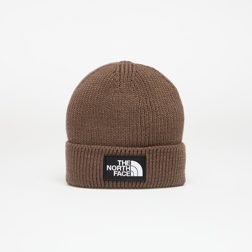 The North Face Tnf Logo Box Cuffed Beanie Smokey Brown OS Slike