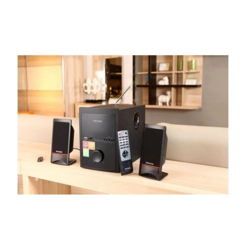 Microlab M700U Aktivni drven zvucnici 2.1 46W RMS(18W,2x14W) SD, USB, FM, daljinski, 3.5mm Cene