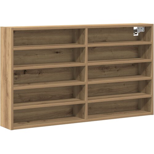 VidaXL Vitrina Kabinet Artisan Oreh 100x15x58 cm Inženirski Les Slike