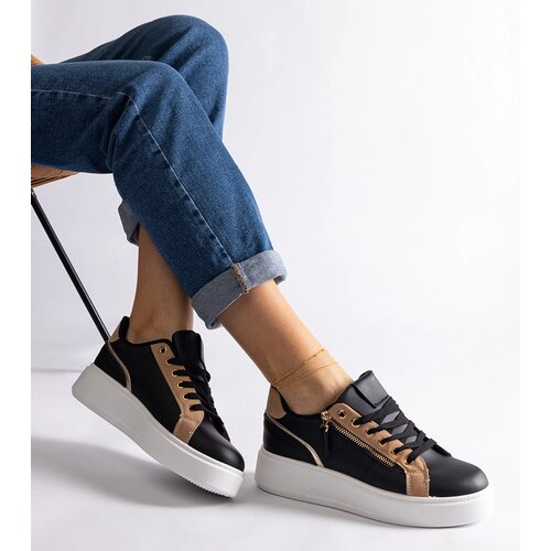Gemre Black women's athletic sneakers Benedetta Cene
