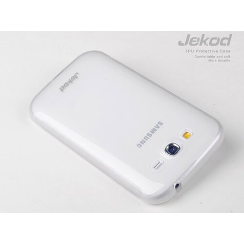 Jekod silikonski ovitek Samsung Galaxy Grand 2 G7102 / G7105 prozorno črn TPU/T + Zaščitna folija Cene