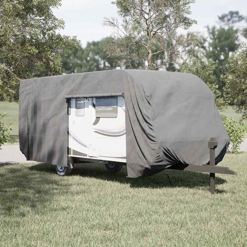 VidaXL Prevleka za prikolico siva 732x250x220 cm netkana tkanina Slike