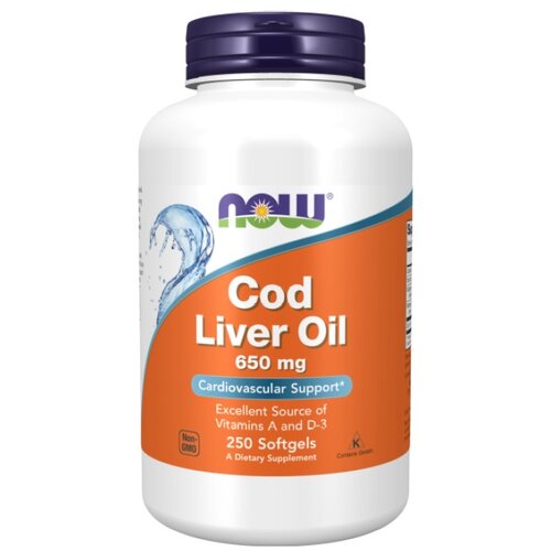 Now Foods Ribje olje iz polenovke NOW, 650 mg (250 mehkih kapsul) Slike