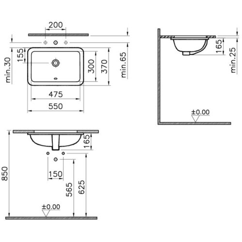 Vitra s20 podgradni lavabo 5475B003-0618 Slike