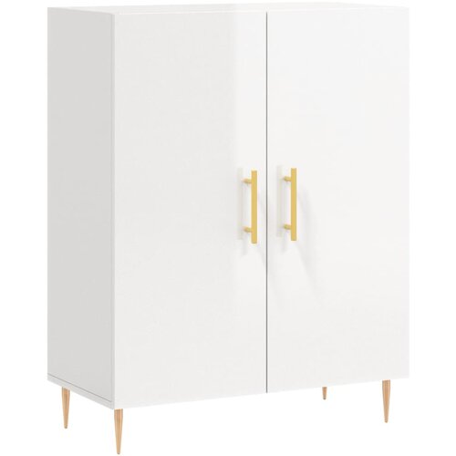 Maison Chic Komoda - Predalnik visok sijaj bela 69,5x34x90 cm inženirski les, (21721816) Slike