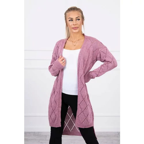 Kesi Sweater with a geometric pattern dark pink