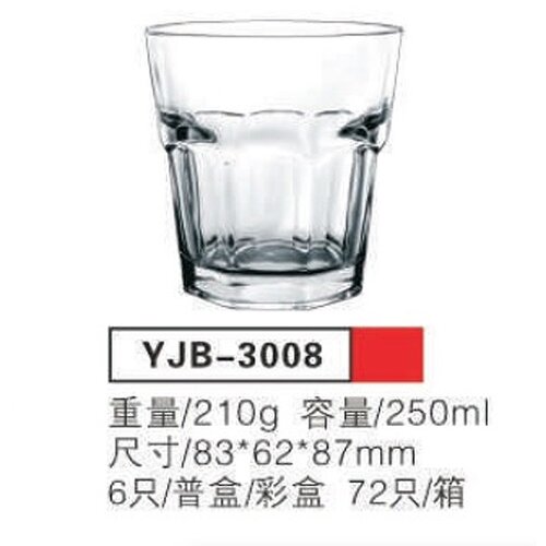 Staklena casa 250ml 6/1 YJB-3008 Cene