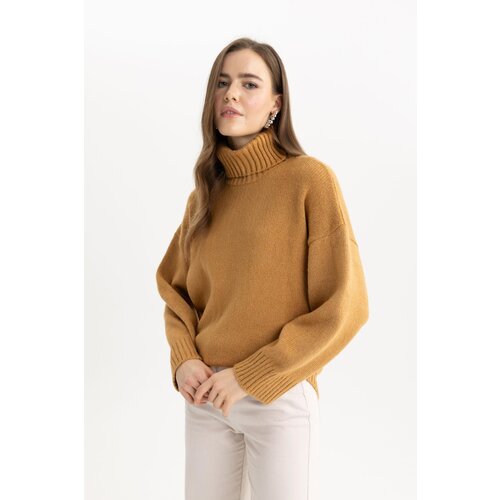 Defacto Oversize Fit Turtleneck Sweater Tunic Cene