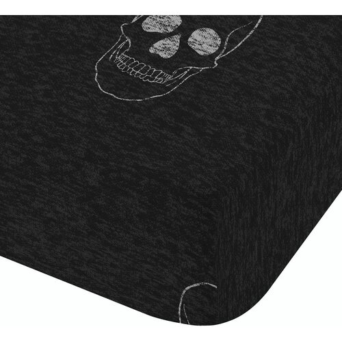 Catherine Lansfield Temno siva napenjalna otroška rjuha za zakonsko posteljo 135x190 cm Skulls – Cene