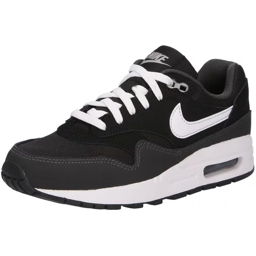 Nike Sportswear Tenisice 'Air Max 1' srebrno siva / crna / bijela