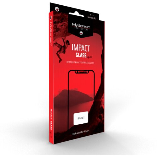 Myscreen protector My Screen protector IMPACT GLASS za iPhone X, iPhone Xs - full screen Slike