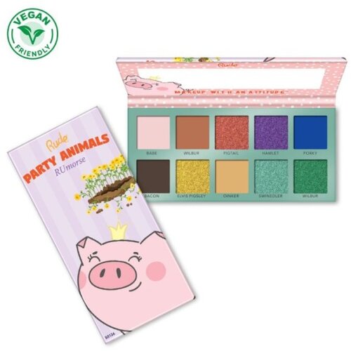 Rude Cosmetics paleta senki za oči party animal - rumorse Slike