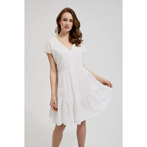 Moodo Women's romantic dress - white