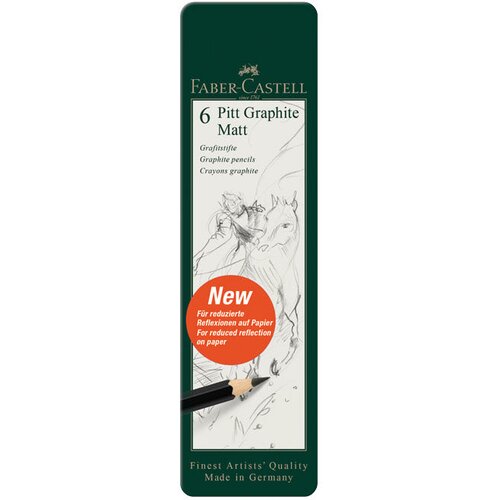 Olovka GRAFITNA PK6 U METALNOJ KUTIJI PITT GRAPHITE MATT FABER CASTELL 115207 Cijene