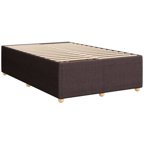 VidaXL Posteljni okvir temno rjav 120x190 cm tkanina, (21310147) Slike