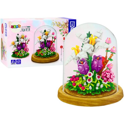 Flowers In A Box Set of 487 Elements Blocks Cene