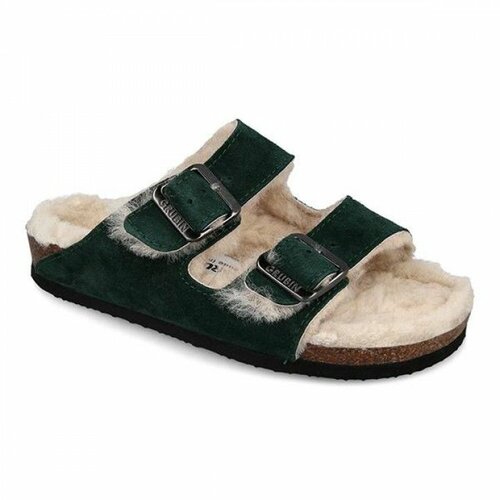Grubin arizona ženske papuča-krzno koža zelena 33580 Cene
