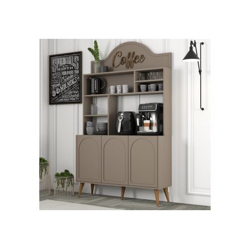 Hanah home komoda lyon 120 - atlas, walnut atlaswalnut coffee bar cabinet Cene