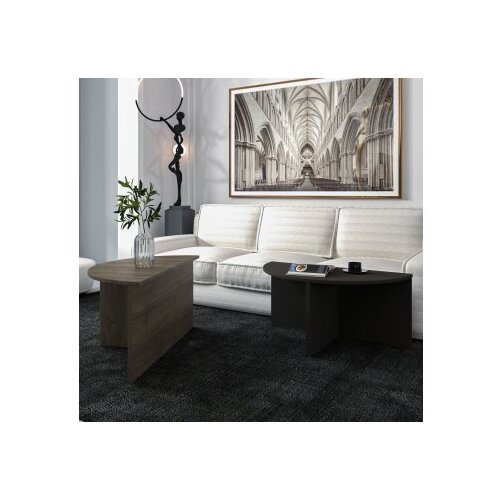 Hanah home Dolunay set stolova za klubove, 70x51,8x38 cm, 2 dijela, boje antracit-oraha Cijene