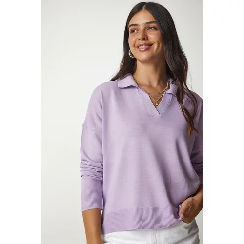 Happiness İstanbul Sweater - Purple - Regular fit