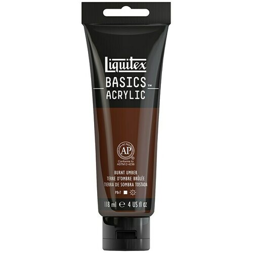 LIQUITEX Basics Akrilna boja (Umbra pečeno, 118 ml, Tuba) Slike