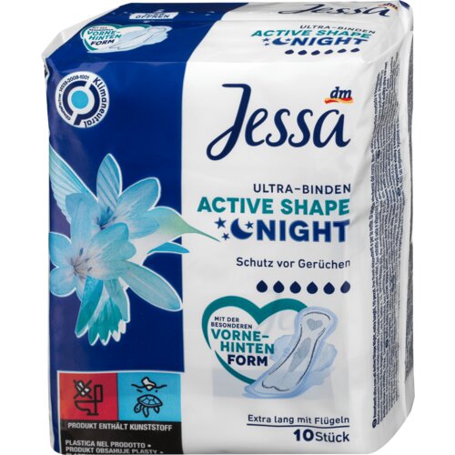 Jessa Ultra noćni ulošci Active Shape ekstra dugi 10 kom Slike