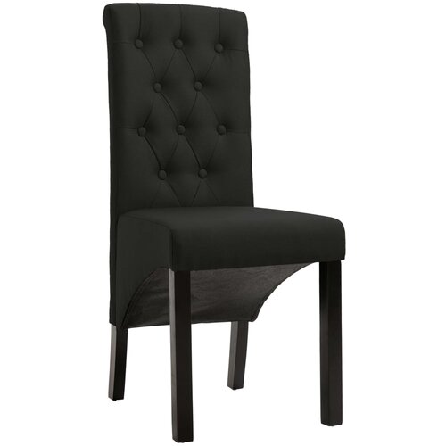 Maison Chic Jedilni stoli - Vzorci stoli 2 kosa črno blago A249, (22032370) Slike