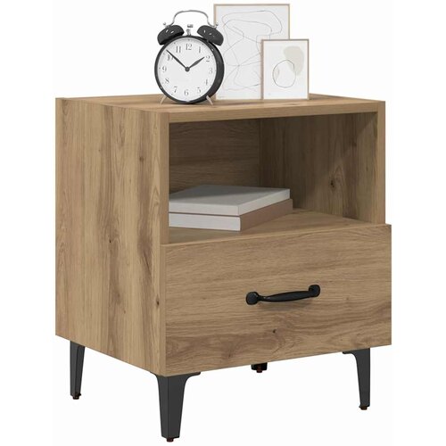  Noćni ormar s ladicama 2 pcs Umjetnički hrast 40 x 35 x 47,5 cm Slike