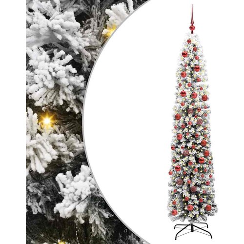 vidaXL Umestno božično drevo Zelena 180 cm PVC in Jeklo in Plastika Cene