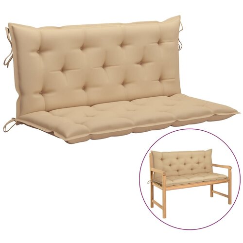 vidaXL Blazina za gugalni stol bež 120 cm blago Cene