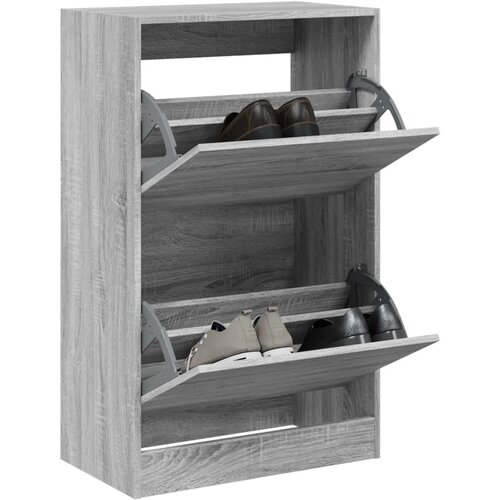  The living store omarica za čevlje siva sonoma 60x34x96,5 cm inženirski les - omarica za čevlje, (21485636) Cene