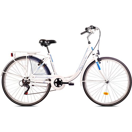 Capriolo Gradski bicikl Diana, 18"/28", Belo-plavi Cene