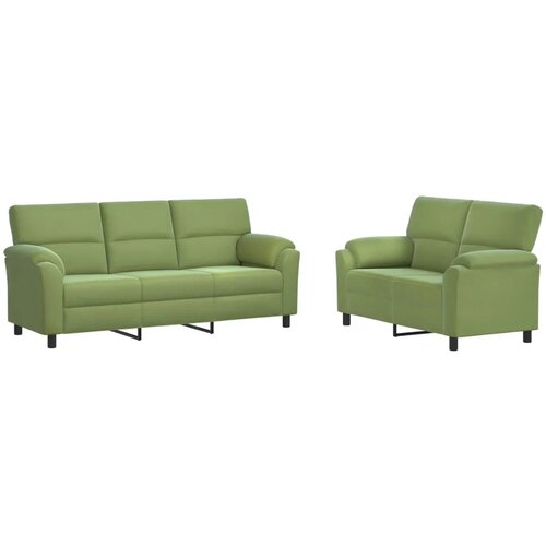  Set sofe 2 pcs Svijetlo zelena Bar&amp;scaron;un - Svijetlo zelena 2-sjedalo (120 cm) + 3-sjedalo Slike